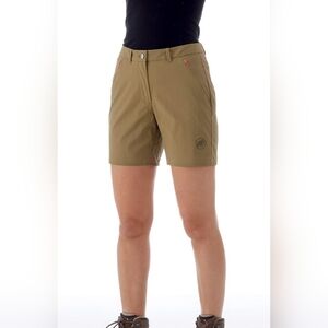 Mammut Hiking Athletic Shorts Size 8 Olive Quick Dry 6"